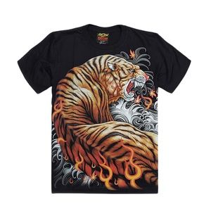 ROCK CHANG T-SHIRT TWO TIGERS
T-shirt.  Glows in the dark.  Size large
